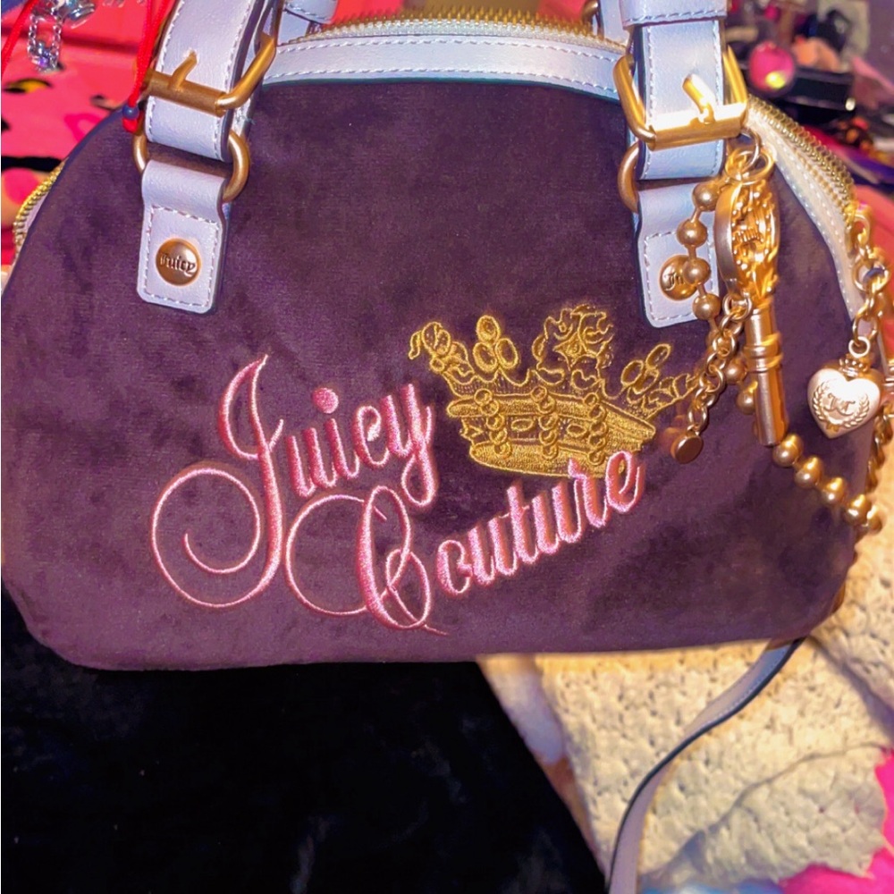 Juicy Couture Brown and Pink Handbag